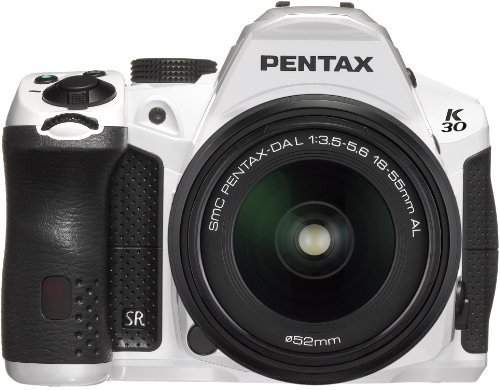 PENTAX デジタル一眼レフカメラ K-30 レンズキット [DAL18-55mm] クリスタルホワイト K-30LK18-55 C-WH【中古品】