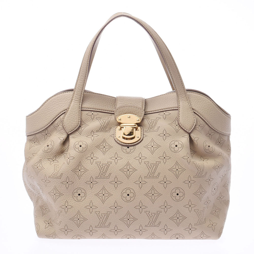 LOUIS VUITTON ルイヴィトン モノグラム マヒナ シールス PM ラン（ベージュ系） M93078 レディース マヒナレザー ハンドバッグ Aランク 中古 