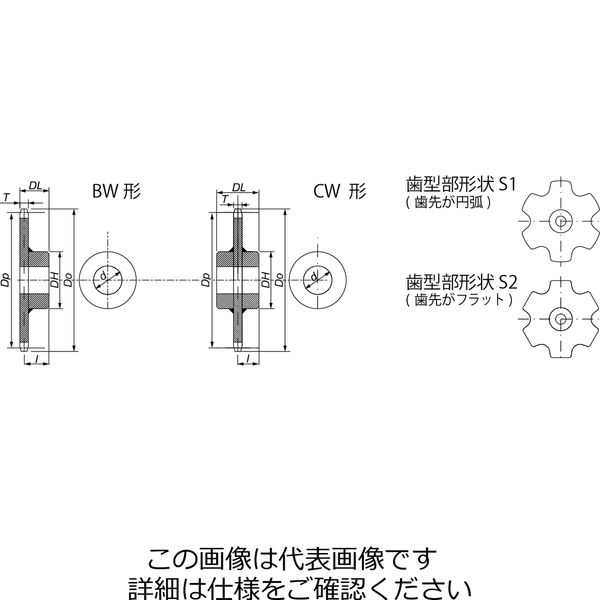 椿本チエイン スプロケット RFコンベヤチェーン用スプロケット（Fローラ） _3