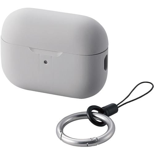 エレコム AVA-AP4SCGY AirPods Pro (第2世代)用シリコンケース グレー AVAAP4SCGY