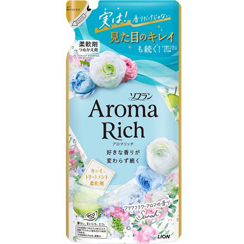 ライオン ソフラン アロマリッチ サラ 詰め替え用 柔軟剤 380ml