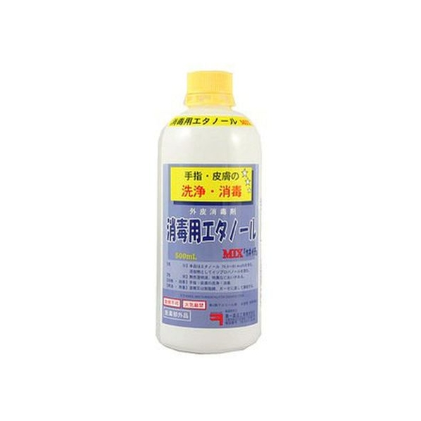 兼一薬品工業 消毒用エタノールMIX 「カネイチ」 500mL FCM3828