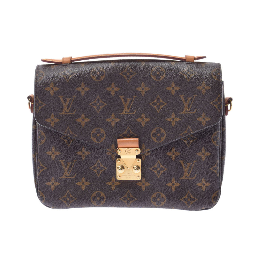 LOUIS VUITTON ルイヴィトン モノグラム  ポシェットメティスMM 2WAYバッグ ブラウン M44875 レディース モノグラムキャンバス ハンドバッグ Bランク 中古 