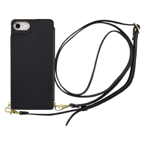 【iPhoneSE(第3/2世代)/8/7 ケース】Cross Body Case (black)