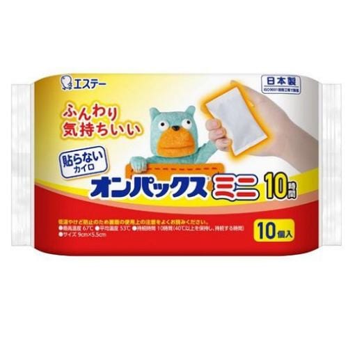 エステー 貼らないオンパックス ミニ 使い捨てカイロ 10個入