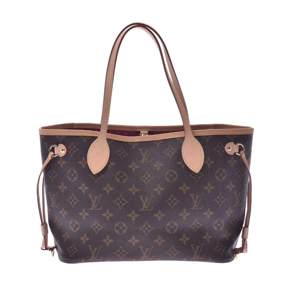 LOUIS VUITTON ルイヴィトン モノグラム ネヴァーフルPM フューシャ M41245 レディース ハンドバッグ 新同 中古 