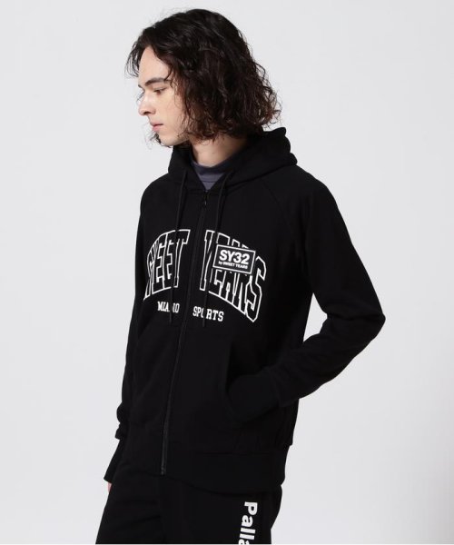 SY32 by SWEETYEARS /MIX LOGO ZIP HOODIE