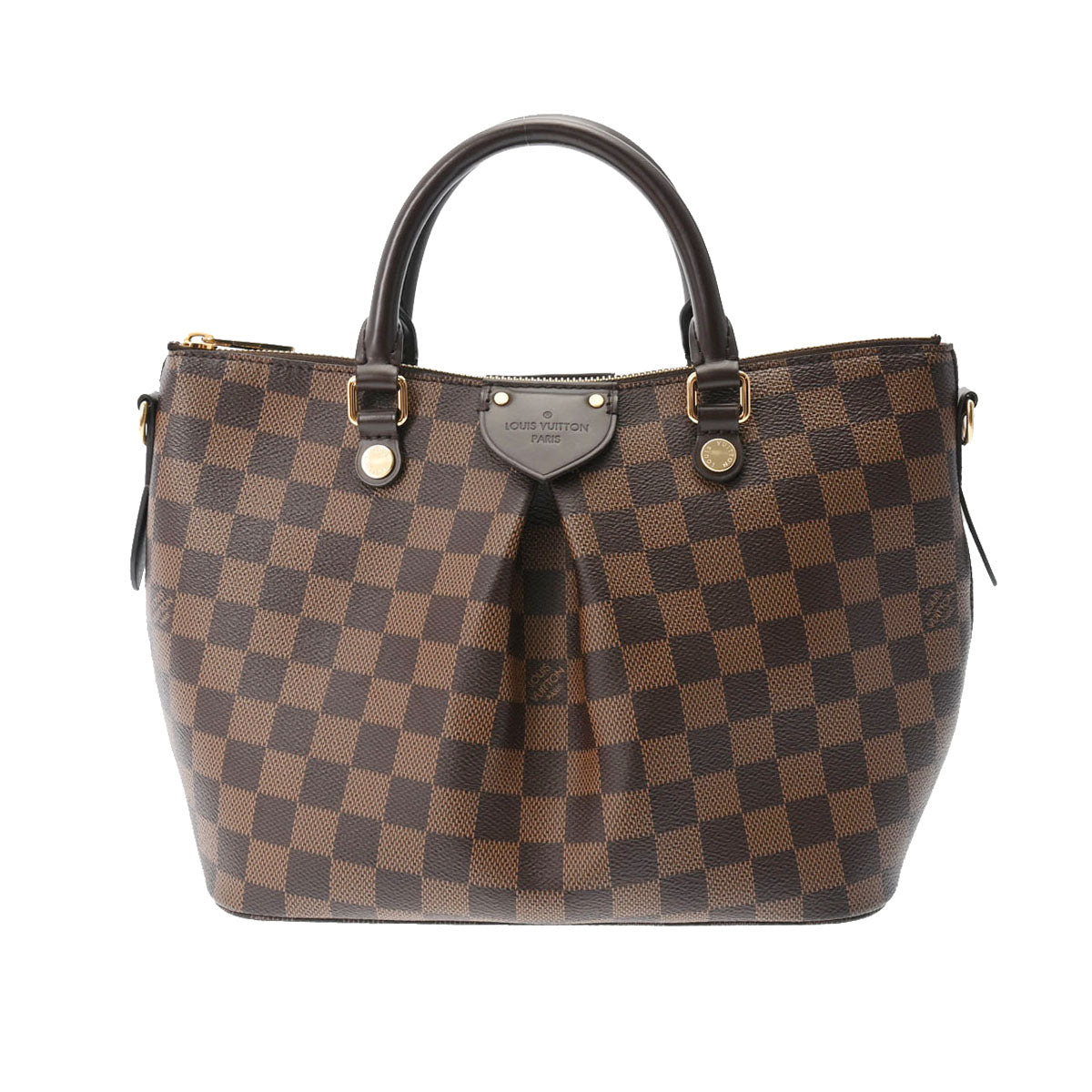 LOUIS VUITTON ルイヴィトン ダミエ シエナ PM ブラウン N41545 レディース ダミエキャンバス 2WAYバッグ Aランク 中古 