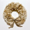 fur bib / beige  ファー スタイ 男の子 女の子 ファースタイ   オシャレ つけ襟 スヌード マフラー