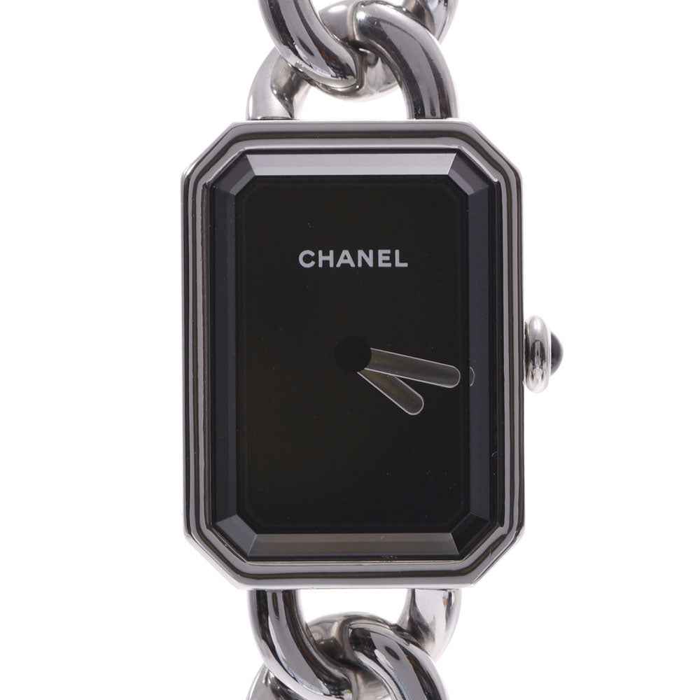 CHANEL シャネル プルミエール H3248 レディース SS 腕時計 クオーツ 黒文字盤 Aランク 中古 