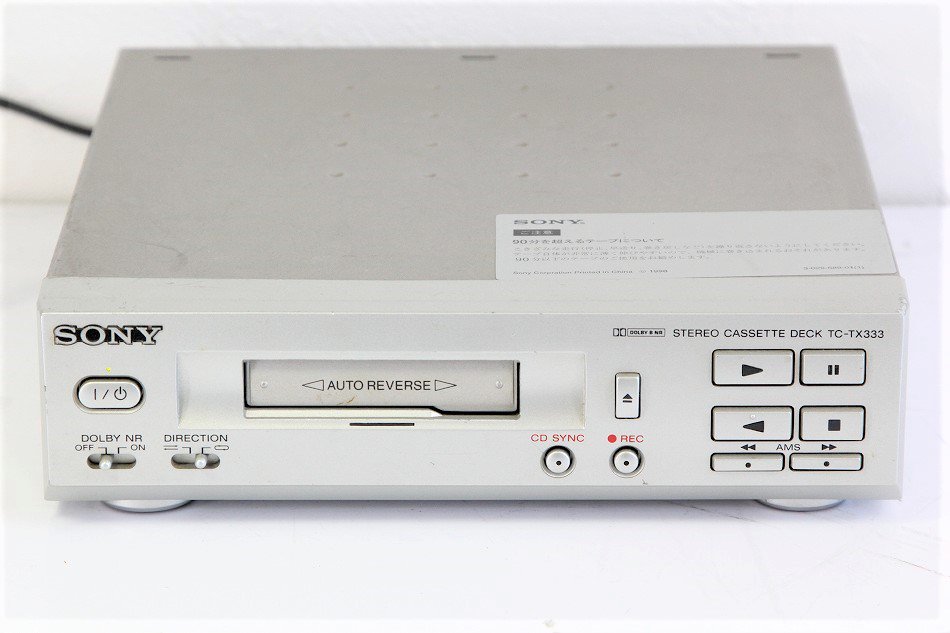 SONY カセットデッキ　TC-TX333  【中古品】