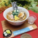 冷たいラーメン始めました　ミニチュアフード   ラーメン　お新香　お水　箸セット