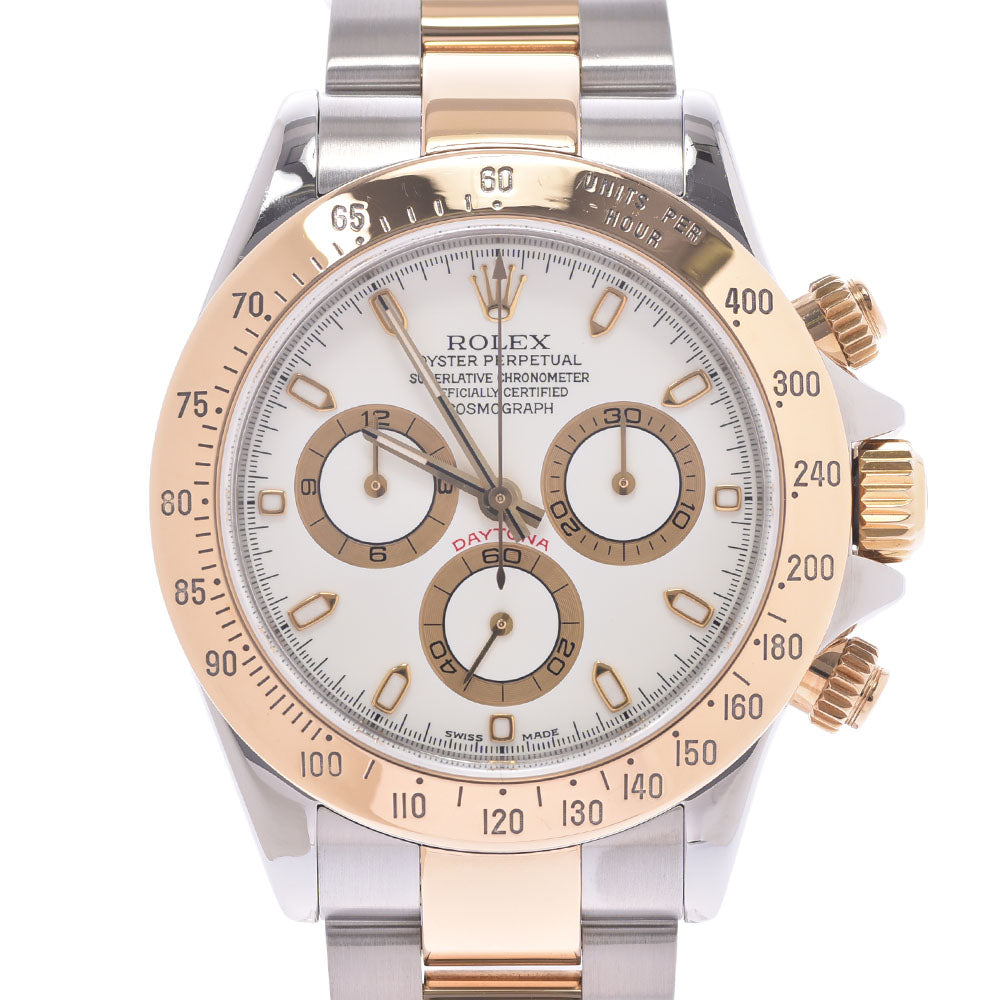 ROLEX ロレックス デイトナ 116523 メンズ YG/SS 腕時計 自動巻き アイボリー文字盤 Aランク 中古 