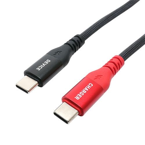 ミヨシ UPD-2A20／BK 高耐久 やわらか USB Type-C - Type-Cケーブル USB PD対応 ／ eMarker内蔵 ２m ブラックUPD2A20／BK