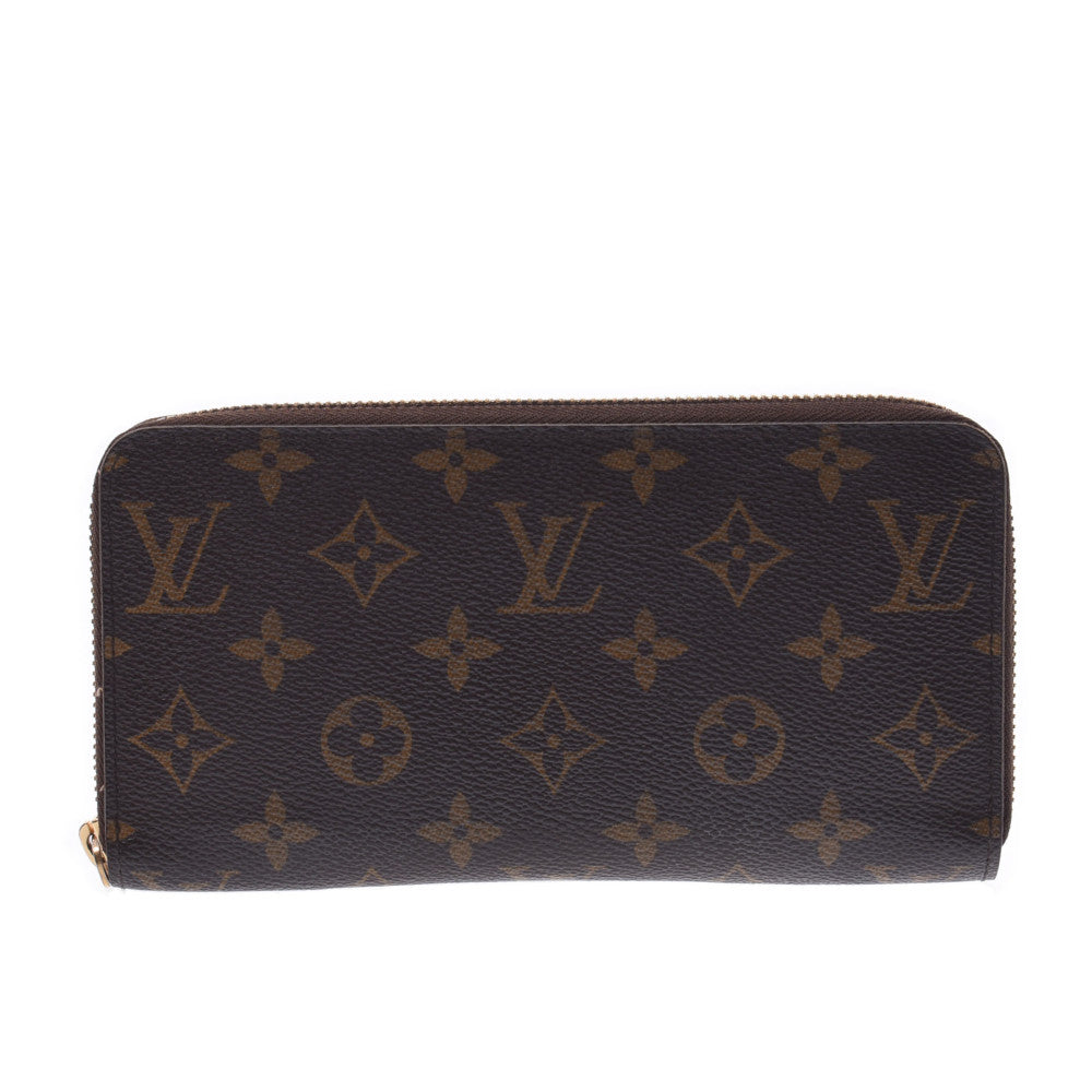 LOUIS VUITTON ルイヴィトン モノグラム ジッピーウォレット 旧型 ブラウン M60017 ユニセックス モノグラムキャンバス 長財布 Bランク 中古 