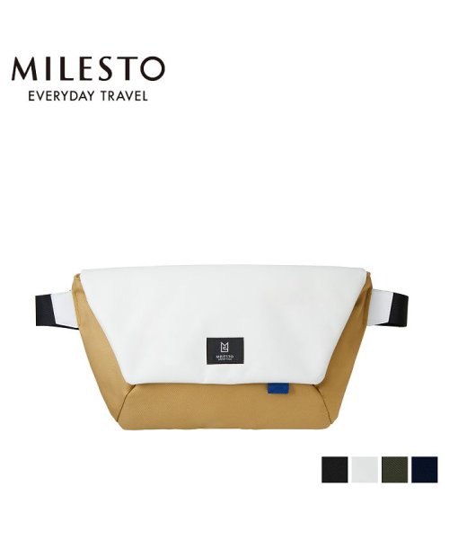 ミレスト MILESTO バッグ ウエストバッグ ボディバッグ メンズ レディース HUTTE BODY BAG ブラック ホワイト グレー ネイビー 黒 白