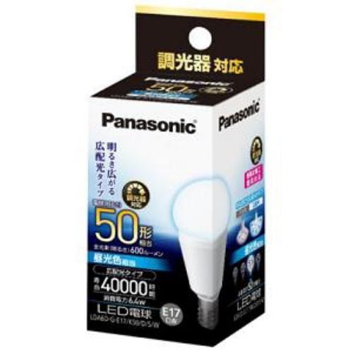 パナソニック LDA6DGE17K50DSW LED電球( 50W形・昼光色・口金E17・600lm )