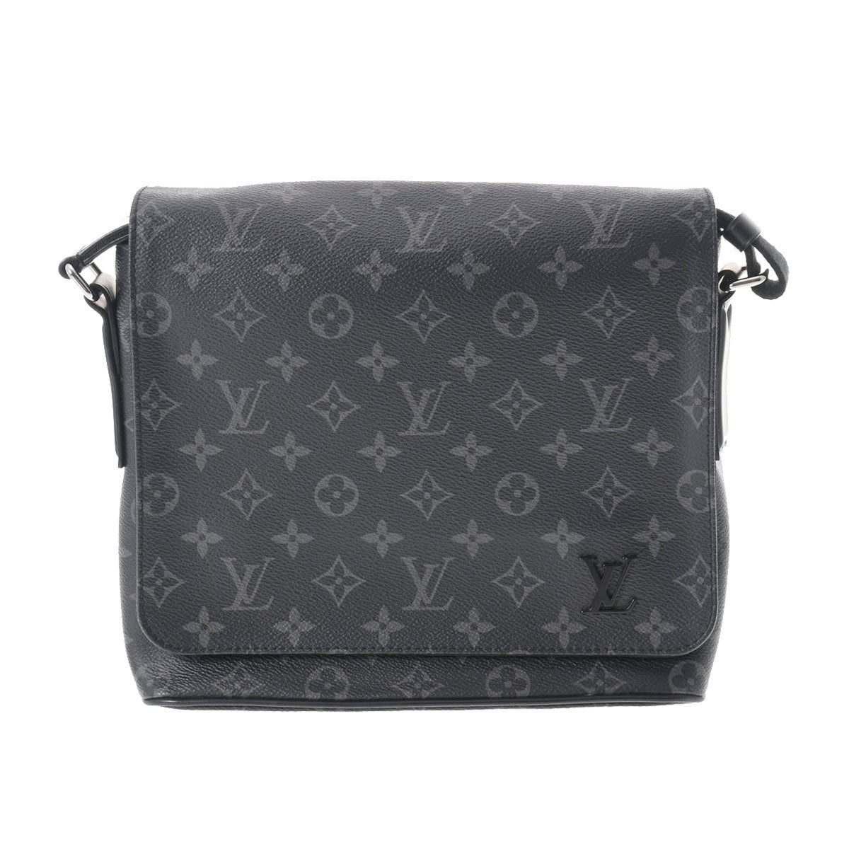 LOUIS VUITTON ルイヴィトン モノグラム エクリプス ディストリクトPM NM 黒/グレー M44000 メンズ モノグラムエクリプスキャンバス ショルダーバッグ Aランク 中古 