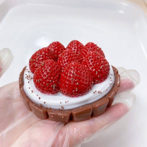 【スクイーズ】ストロベリータルトスクイーズ　strawberry tart squishy