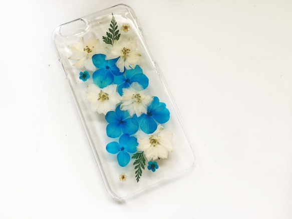 押し花のiphoneケース