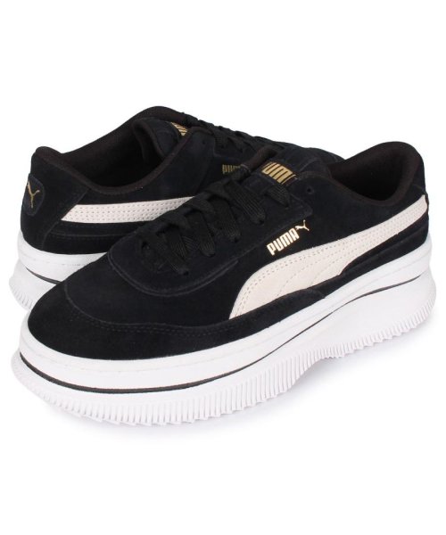 PUMA プーマ デバ スエード スニーカー レディース デヴァ スウェード DEVA SUEDE WNS ブラック 黒 372423－03