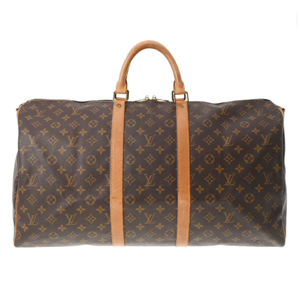 LOUIS VUITTON ルイヴィトン モノグラム キーポルバンドリエール 55 ブラウン M41414 ユニセックス モノグラムキャンバス ボストンバッグ Bランク 中古 