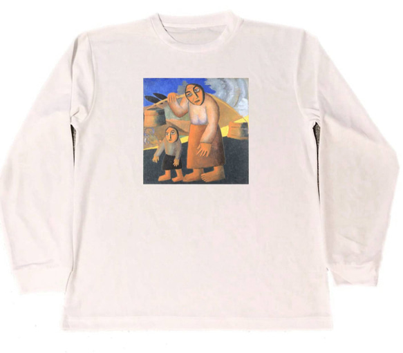 カジミール・マレーヴィチ ドライ　Tシャツ　名画　絵画　アート　グッズ　cropped　Malewitch　　ロング　ロ