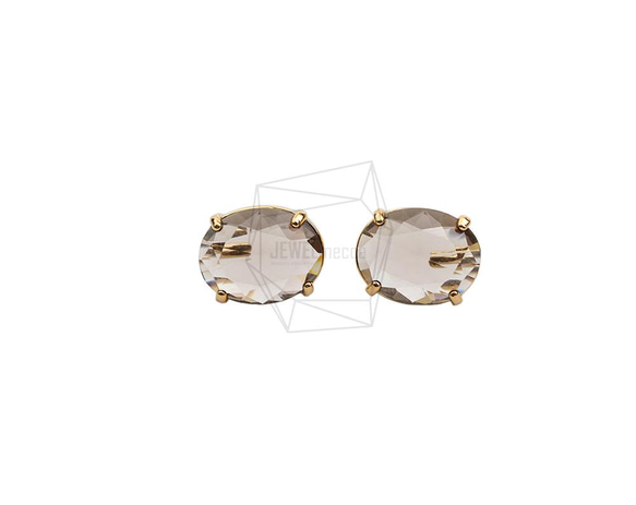 ERG-2030-G【2個入り】ラウンドガラスピアス,Round Glass Post Earring