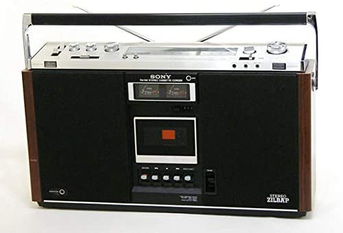 SONY ソニー CF-6600 FM/AMステレオラジオカセット STEREO ZILBAP ジルバップ 木製キャビネット デラックスタイプ【中古品】