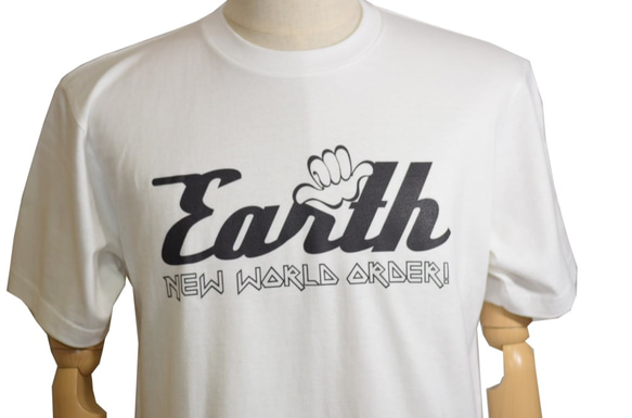 日本発！ストリート系ブランド［Earth］☆半袖Tシャツ（ホワイト）