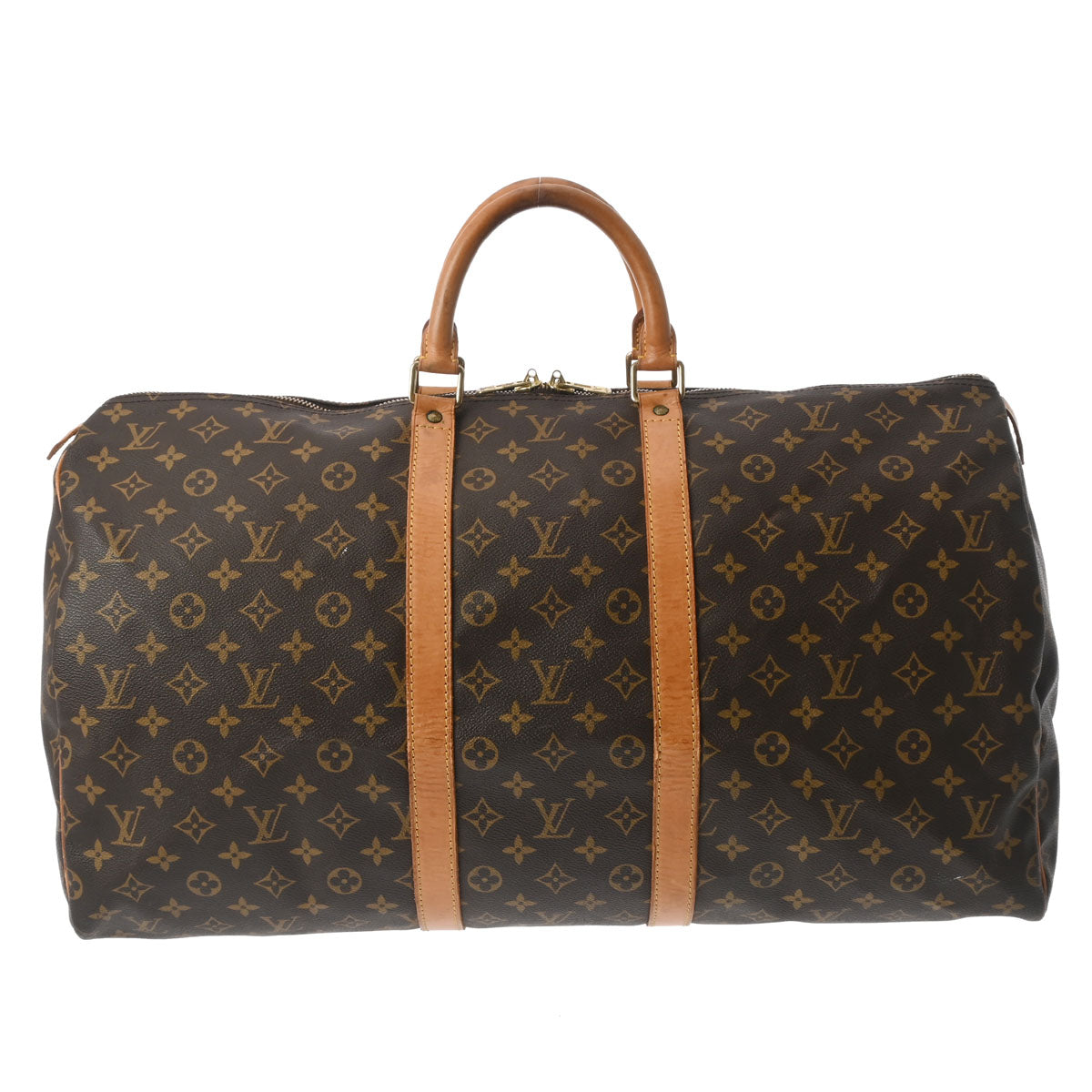 LOUIS VUITTON ルイヴィトン モノグラム キーポル 55 ブラウン M41424 ユニセックス モノグラムキャンバス ボストンバッグ Bランク 中古 