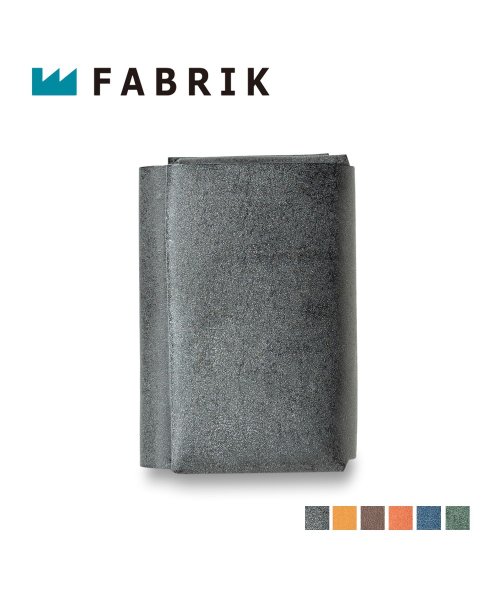 ファブリック FABRIK 三つ折り財布 メンズ レディース 本革 WALLET ブラック ブラウン レッド ブルー ダーク グリーン 黒 F20016