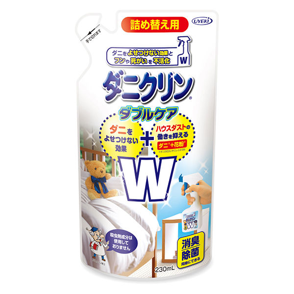 UYEKI ダニクリン Wケア 詰替用 230ML 625495 1ケース(230ML×24個)（直送品）