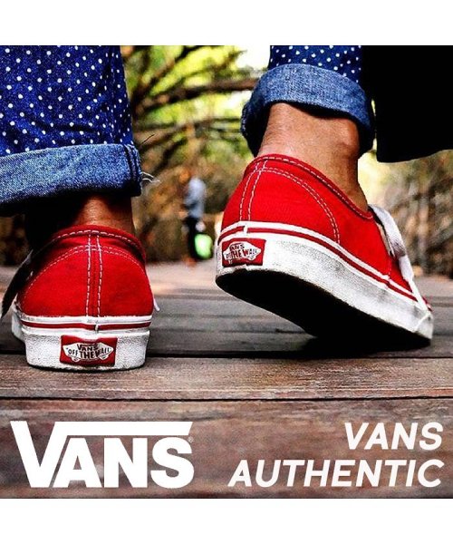 VANS ヴァンズ オーセンティック スニーカー メンズ レディース バンズ AUTHENTIC VN000EE3RED レッド