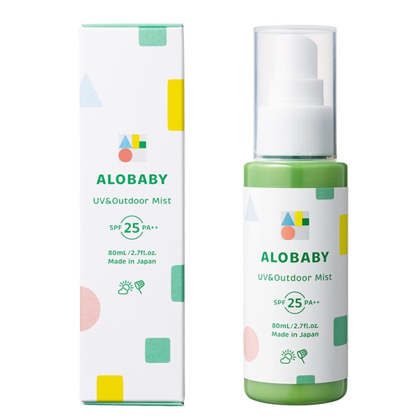 ALOBABY UV＆アウトドアミスト SPF25 PA++ 80ml