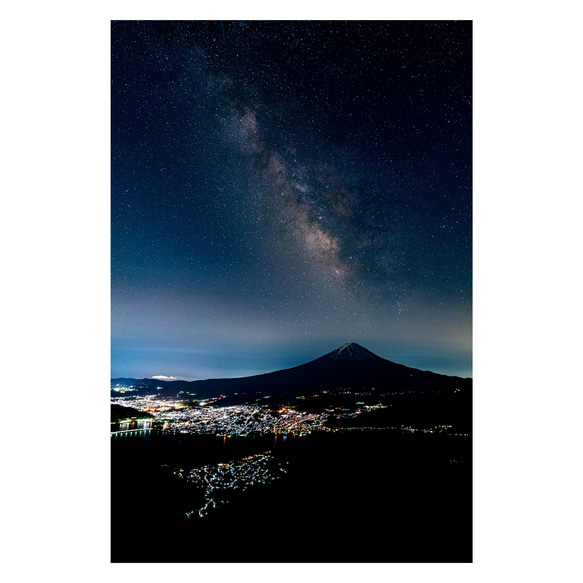 A4プリント 富士山と天の川