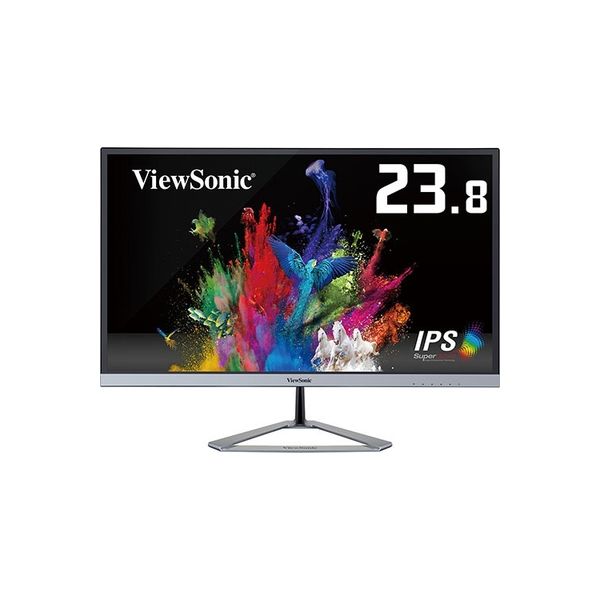 ビューソニック 23.6インチワイドモニター FullHD IPSパネル スリムベゼル VX2476-SMHD 1個（直送品）