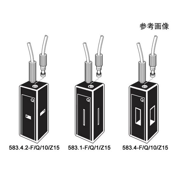 蛍光フロー石英セル M6メスネジ付き 光路長:10mm Z高さ:15mm