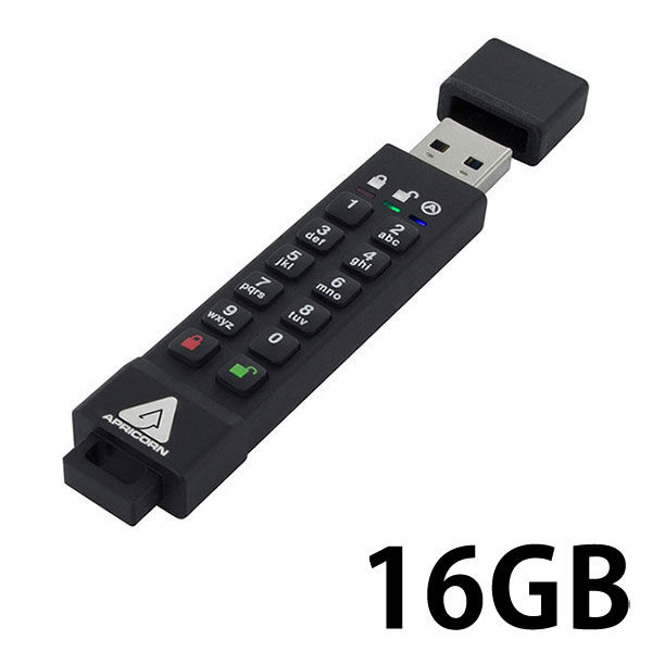 Apricorn USBメモリー USB3.1 Aegis Secure Key 3Zシリーズ キャップ式