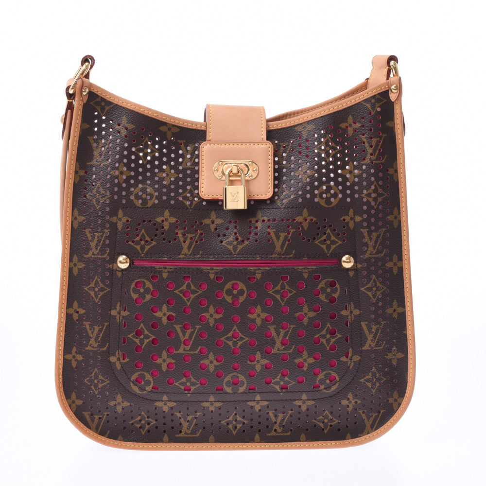 LOUIS VUITTON ルイヴィトン モノグラム ペルフォ ミュゼット フューシャ M95172 レディース ショルダーバッグ ABランク 中古 