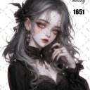 original sticker « no.1651 »     //     人物ステッカー オリジナルステッカー オリジナル人物ステッカー ステッカー cotton melody