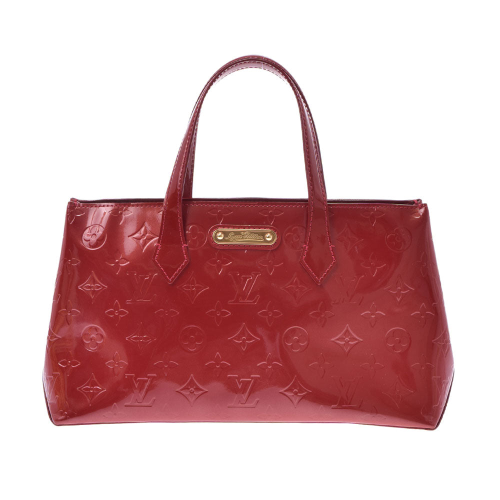 LOUIS VUITTON ルイヴィトン ヴェルニ ウィルシャーPM ポムダムール M93642 レディース ハンドバッグ ABランク 中古 