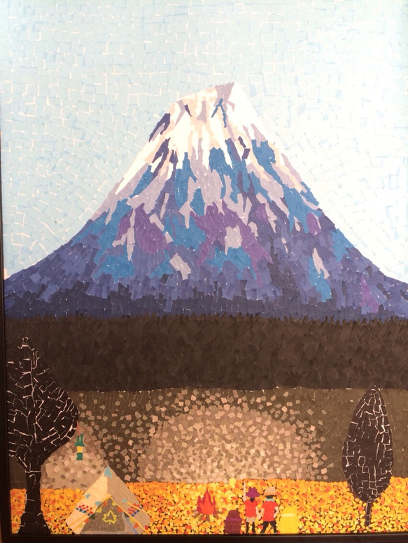 貼り絵 【Mt.fuji 】オーダメイド