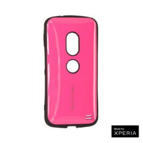 ラスタバナナ 3925XZ2 Xperia XZ2(SO-03K／ SOV37／ SoftBank)用 ハイブリッドケース 衝撃吸収(マゼンタ×ブラック) VANILLA PACK MA×BK