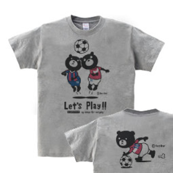 サッカー＆イージー☆ベア　WM～WL•S～XL　Tシャツ【受注生産品】