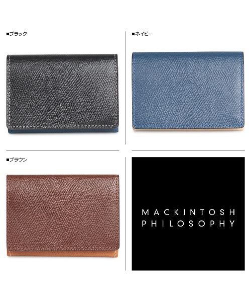 マッキントッシュ フィロソフィー MACKINTOSH PHILOSOPHY カードケース 名刺入れ 定期入れ メンズ 本革 CARD CASE ブラック ネイ