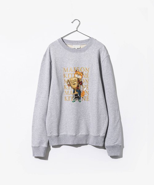 メゾンキツネ MAISON KITSUNE LM00311KM0001 スウェット FOX CHAMPION REGULAR SWEATSHIRT メンズ 長袖