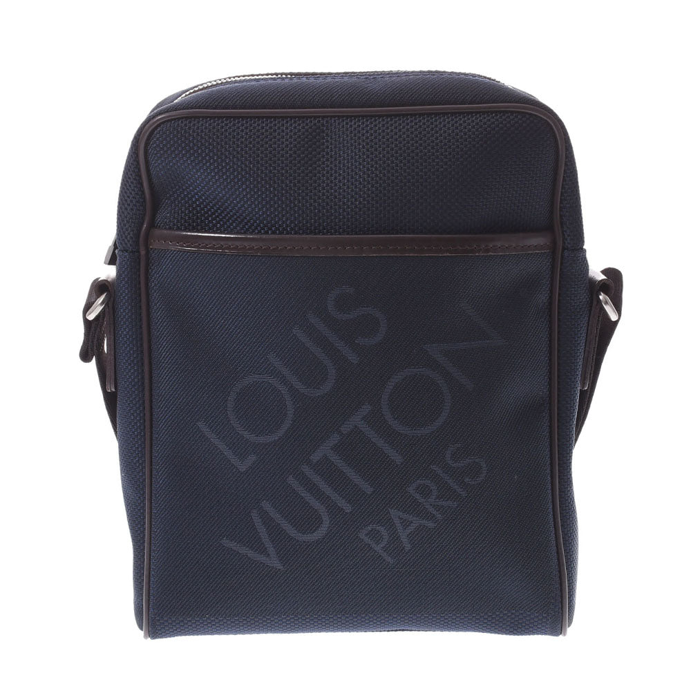 LOUIS VUITTON ルイヴィトン ダミエ ジェアン シタダン NM ブルーオセアン N41437 メンズ ダミエジェアンキャンバス ショルダーバッグ Aランク 中古 