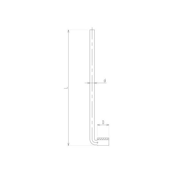 旭製作所 ろ過板付きガス噴射管(曲管) 3902-30/4 1個 63-2587-49（直送品）