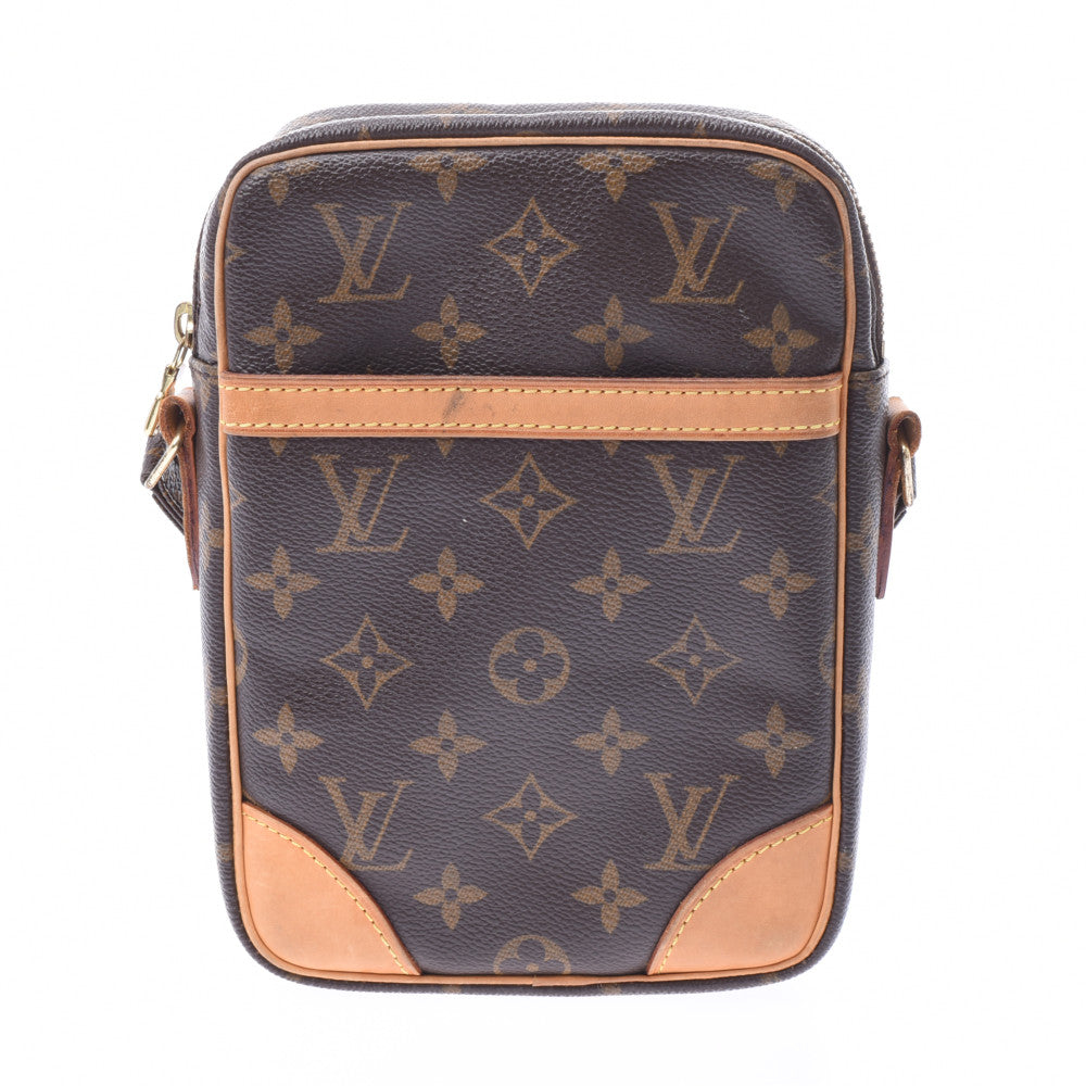 LOUIS VUITTON ルイヴィトン ダヌーブ ブラウン M45266 ユニセックス モノグラムキャンバス ショルダーバッグ Bランク 中古 